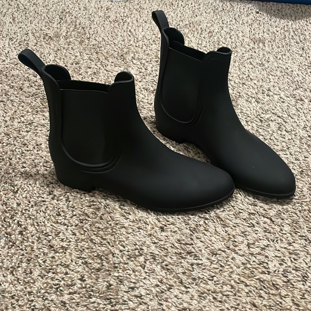 Jeffrey Campbell Play Forcast Chucka Black Mid Rain Boots